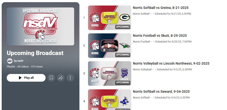 nsdV Norris Video Production & Broadcasting tweet media