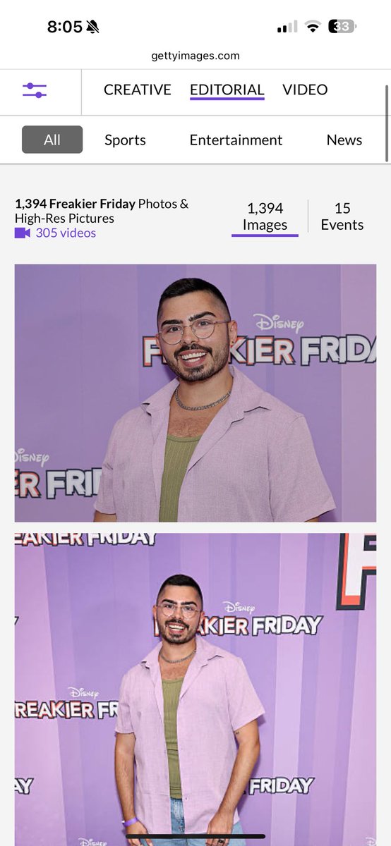 andrewnucatola's tweet image. THANK YOU to everyone sending me so much love tonight - I will reply eventually but I literally cannot focus because what do you MEAN I made my Getty Images debut at the Freakier Friday Premiere???
