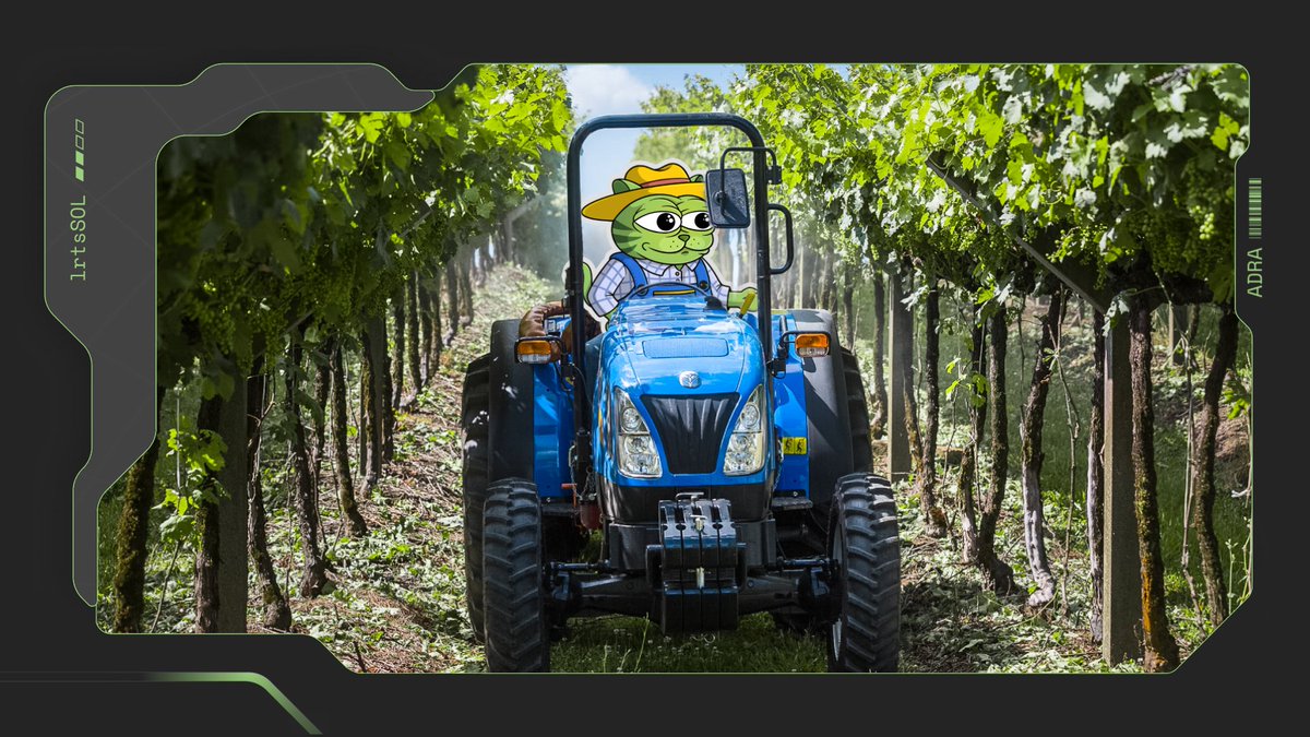 You can’t harvest what you don’t plant.

Start farming with $lrtsSOL and $adraSOL across DeFi.

Provide liquidity, loop, and watch your yield grow.

Mint now and begin your journey as DeFi farmer.