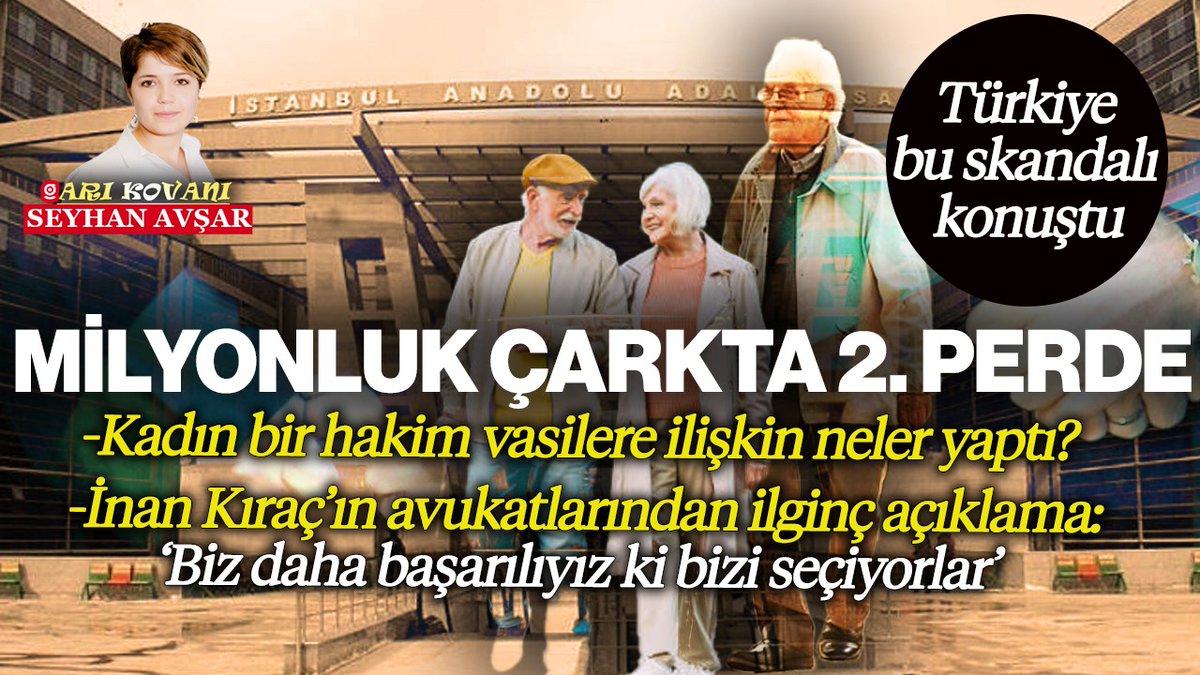 Gerçek Gündem (@gercekgundem) on Twitter photo Seyhan Avşar yazdı, Türkiye bu skandalı konuştu
📌Vasiler üzerinden dönen milyonluk çarkta 2. perde
🗣️İnan Kıraç'ın avukatlarından ilginç açıklama:
"Biz daha başarılıyız ki bizi seçiyorlar"
✍🏻 <a href="/seyhanavsar/">Seyhan Avşar</a>
gercekgundem.com/yazarlar/seyha… Seyhan Avşar yazdı, Türkiye bu skandalı konuştu
📌Vasiler üzerinden dönen milyonluk çarkta 2. perde
🗣️İnan Kıraç'ın avukatlarından ilginç açıklama:
"Biz daha başarılıyız ki bizi seçiyorlar"
✍🏻 <a href="/seyhanavsar/">Seyhan Avşar</a>
gercekgundem.com/yazarlar/seyha…