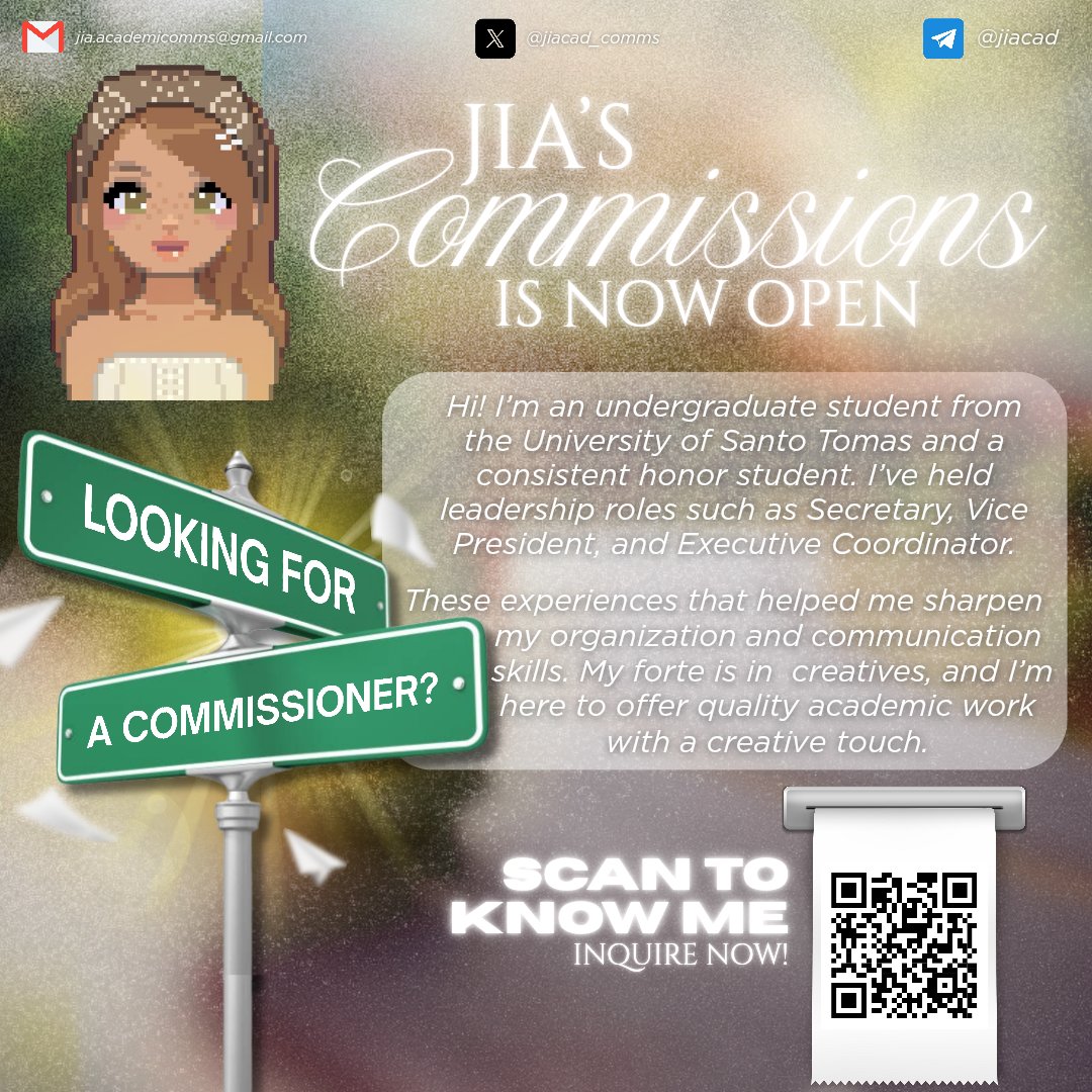 jiacad_comms's tweet image. H! I&apos;m Jia. Whether you need help with a creative or an academic task, I&apos;ve got you covered! 🙌🏻

My rates are student-friendly. 🍀 
Send me a dm to inquire! 📩