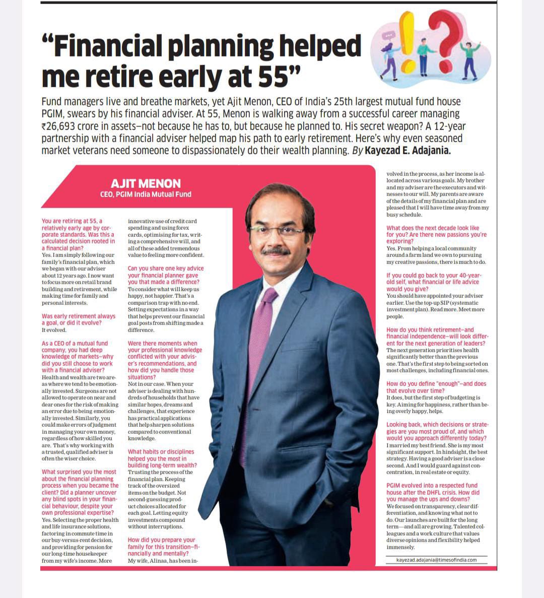 Even a mutual fund manager needs a financial advisor to manage his personal portfolio. As a financial advisor we add value to your portfolio that is long lasting and with minimal volatility. If you are looking for a great financial advisor- please find hesitate to contact us.
