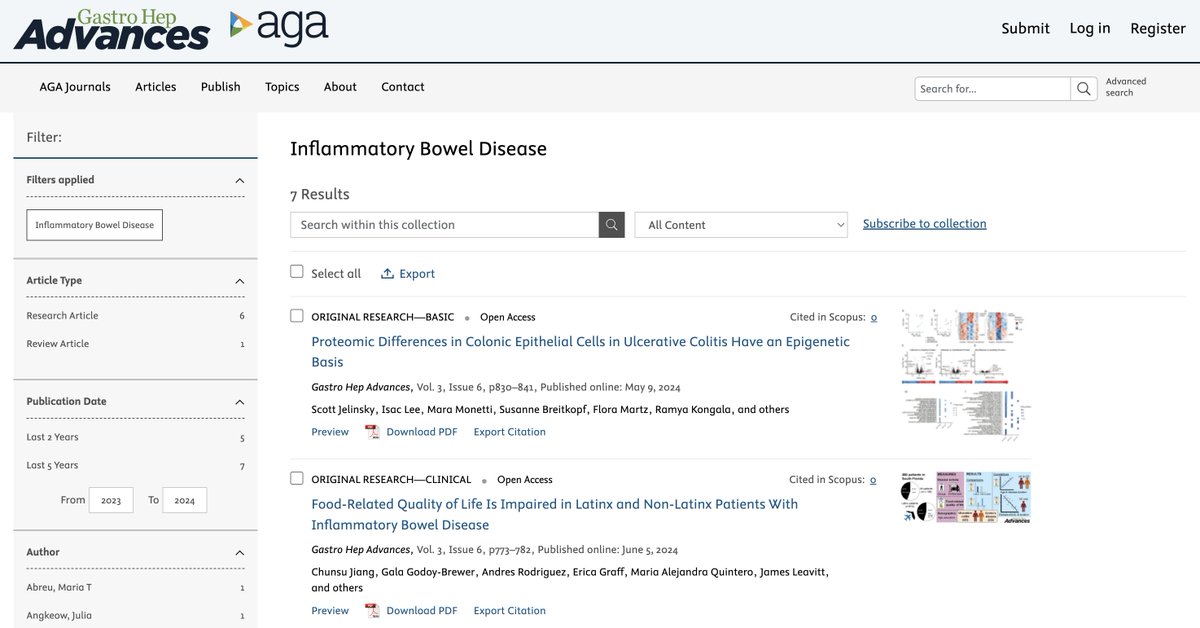 doctornikkid's tweet image. 🚨Explore our new Article Collections section – featuring pieces selected by our Associate Editors at @AGA_GHAdvances @AmerGastroAssn
First up: IBD
👉shorturl.at/OcNj9
#GHADigest @SSrinivasanMD