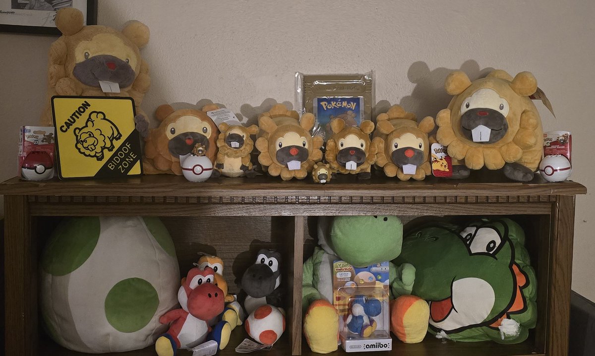 My bidoof and yoshi collection is real!