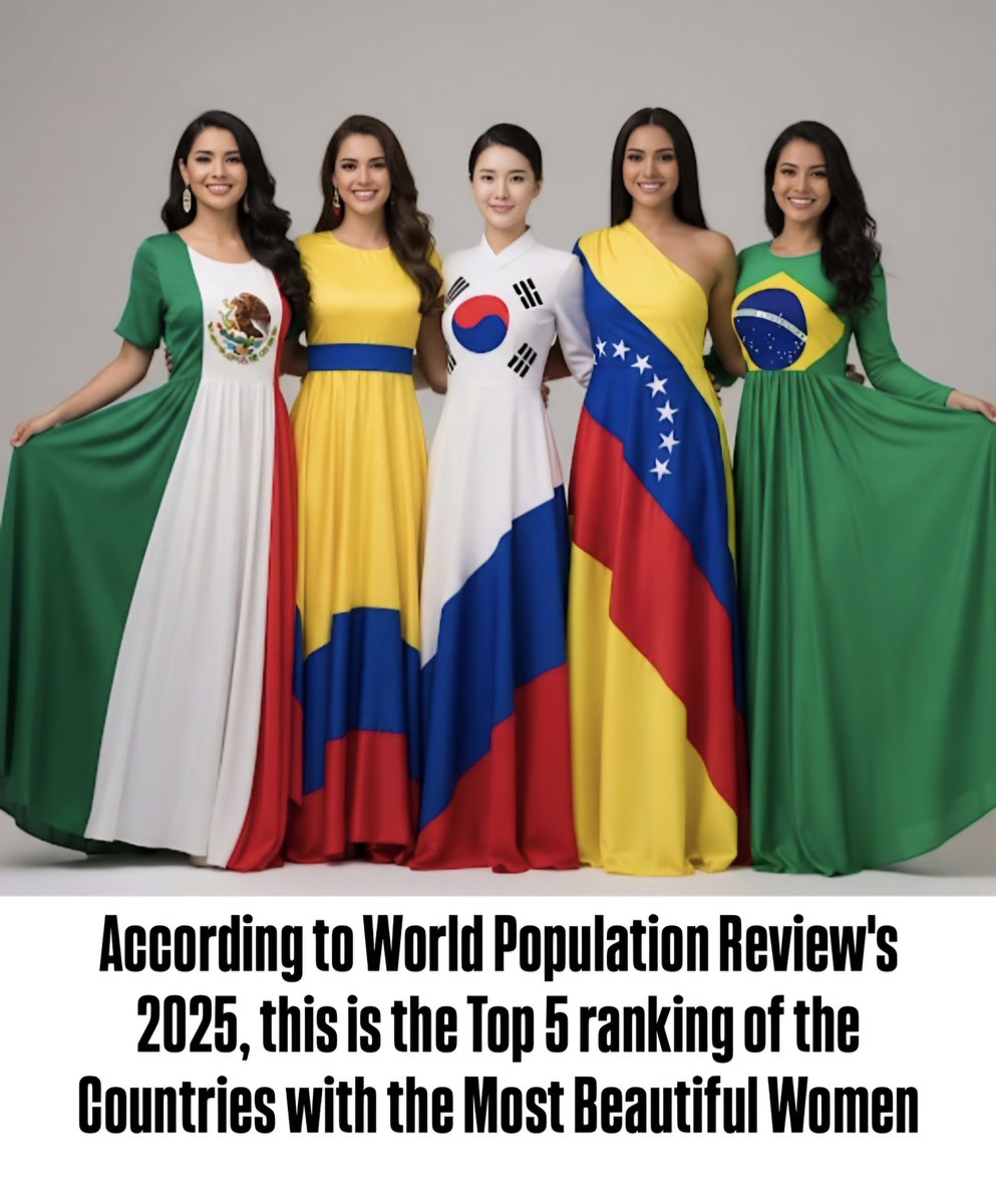 1. Venezuela 
2.Brazil 
3. Mexico 
4. South Korea 
5. Colombia

Do you agree?!