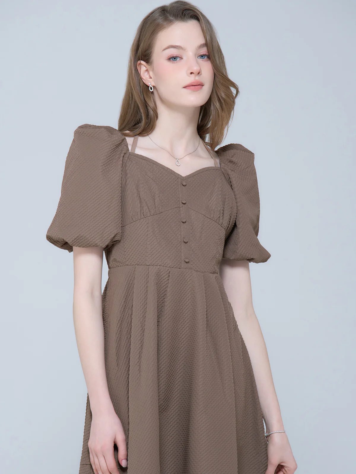 Tweed Dress with Chemical Lace エミリアウィズ ワンピース Summer