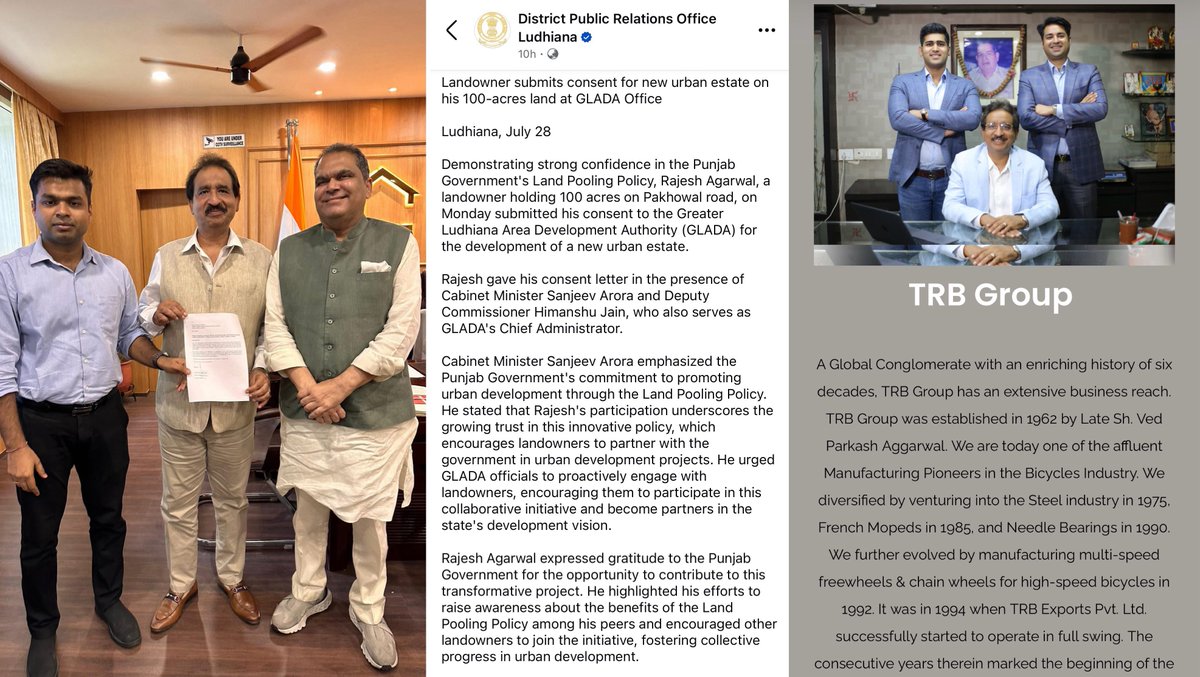 So <a href="/BhagwantMann/">Bhagwant Mann</a> has roped in filthy rich industrialist Rajesh Aggarwal as a poster boy for Land Pool Policy, which is primarily targeted at grabbing 65,000 acres of agricultural land from poor farmers.

This industrialist is being shown as a farmer &amp; land owner who is willingly