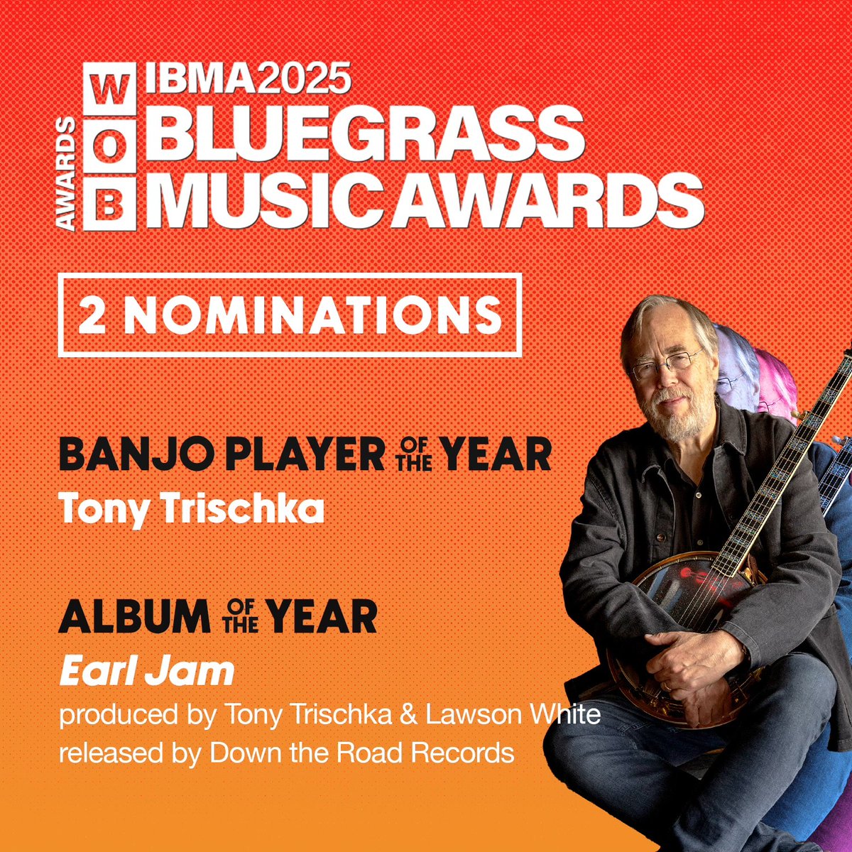 ArtistWorks (@artistworks) on Twitter photo Congratulations are in order for our esteemed banjo educator <a href="/tonytrischka/">Tony Trischka</a> , who has been nominated TWICE for the 2025 IBMA Bluegrass Music Awards. Kudos Tony! 🎉 Congratulations are in order for our esteemed banjo educator <a href="/tonytrischka/">Tony Trischka</a> , who has been nominated TWICE for the 2025 IBMA Bluegrass Music Awards. Kudos Tony! 🎉