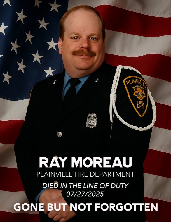 TurnofRiverFD's tweet photo. Such a tragic and sudden loss of life. Our hearts go out to our brothers and sisters in Plainville as well as Firefighter Moreau's family. May he rest in peace. https://t.co/3S4JOjTmSA