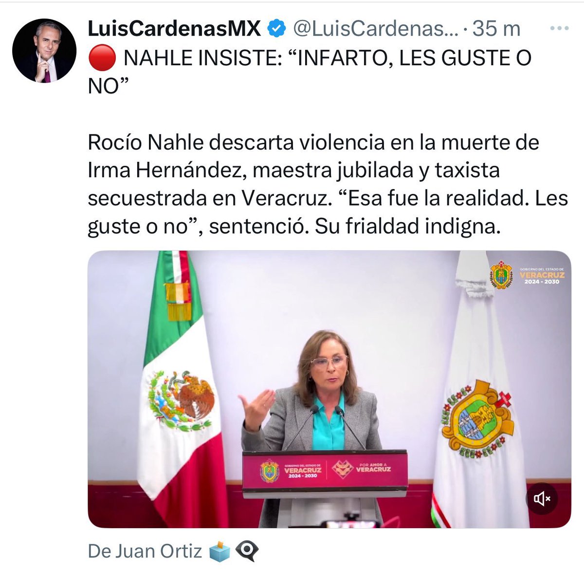 ClaudioMercadoR's tweet image. Aparte de nefasta y soberbia cerrada.
¿ Gobernadora @rocionahle que debemos celebrar según tu, que fue solo violentada ?
Un infarto…genial.
¿ Cómo fue violentada ?
Qué bueno que no alcanzaron a llegar a las balas.
¿ Ese es tu triunfo malandra ?
Desde Durango te repudiamos