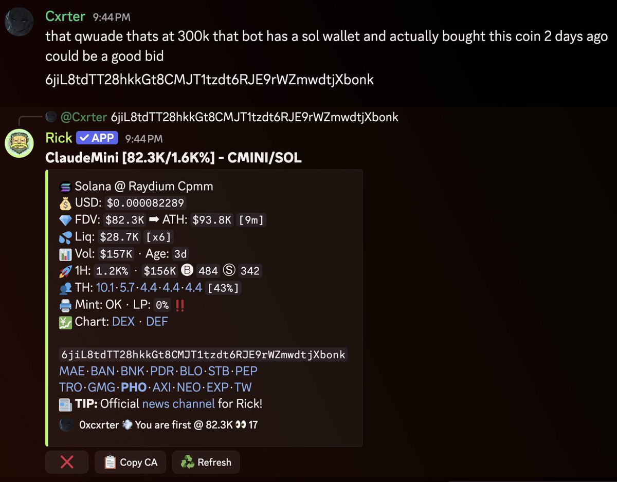 0xCxrter's tweet image. IM FUCKIN LIKE THAT!!! PUT SOME FUCKIN RESPECT ON MY NAME!!! $CMINI