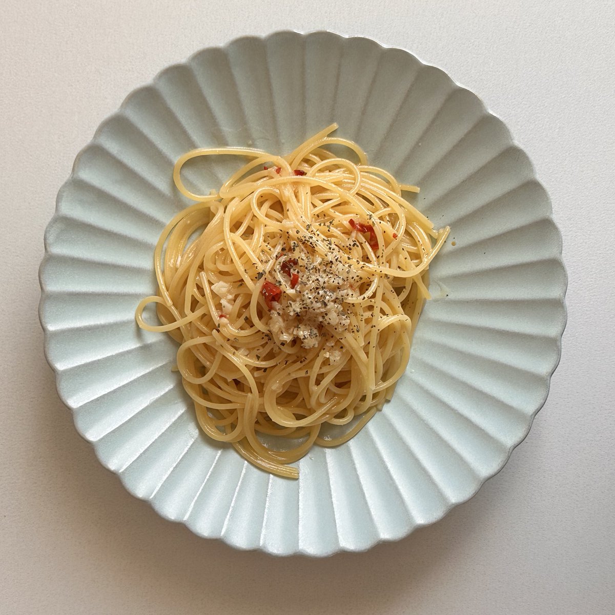 Nqi_Keynote's tweet image. ペペロンチーノ作った🍝