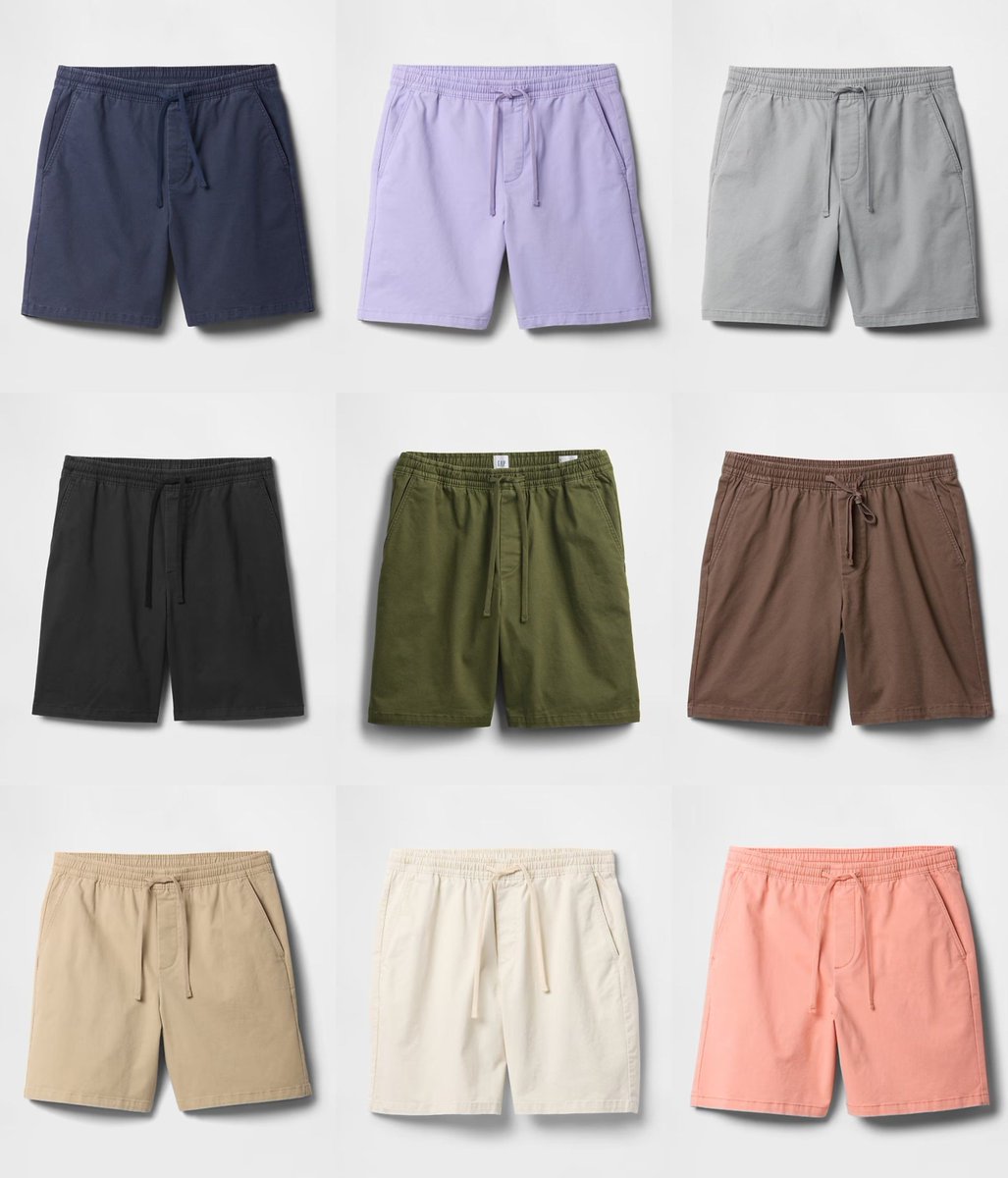 SneakerShouts's tweet image. STEAL: Gap 7" Essential Easy Shorts only $16.20 each (65% OFF)
BUY HERE: buff.ly/Yncy7sI