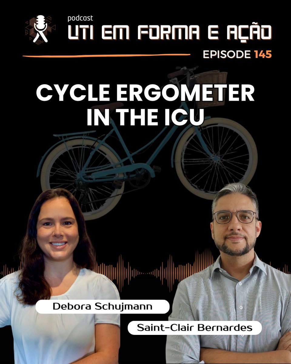 Cycle ergometers in the ICU: how and why to use them?
In this episode, we discuss the use of cycle ergometers in rehabilitation, the clinical reasoning behind their choice, and what the science says. Ready to put them into practice?
#utiemformaeacao
