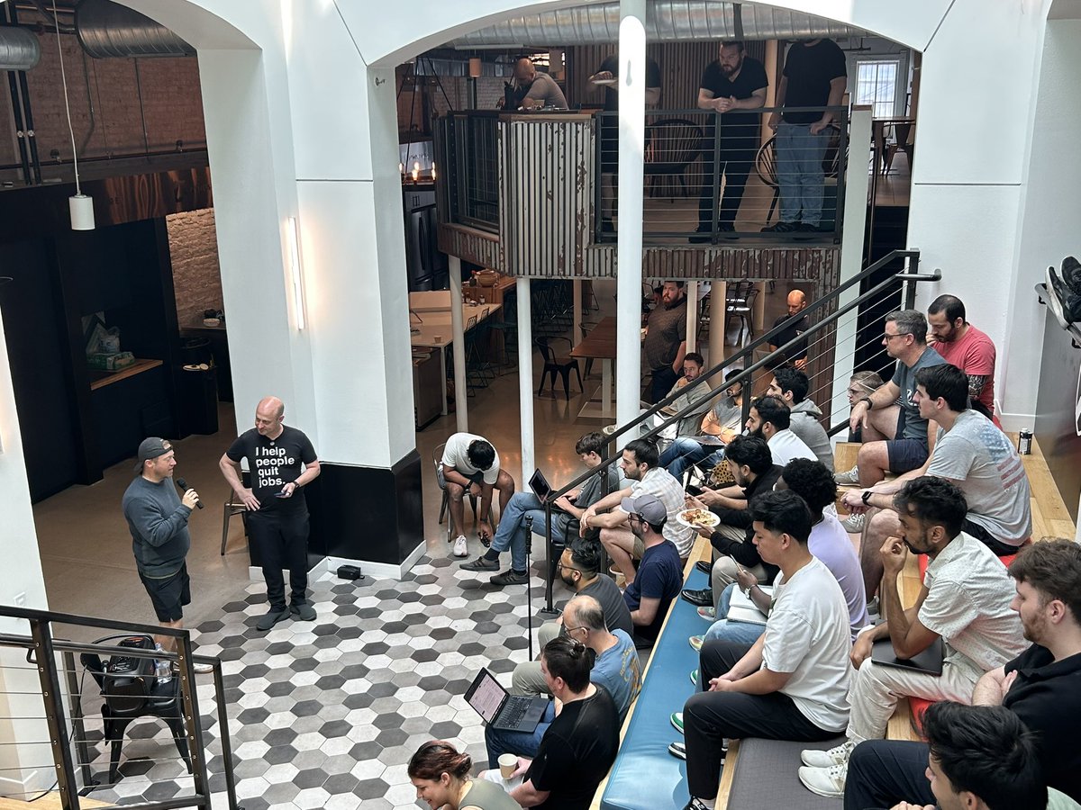 Joshua Baer ⚙️ (@joshuabaer) on Twitter photo I loved talking to the <a href="/joingauntletai/">Gauntlet AI</a> cohort today with <a href="/Austen/">Austen Allred</a>. They had lots of questions about startups, Austin, and investing. I’m excited to see what one of them can with all of the data and relationships at <a href="/CapitalFactory/">Capital Factory ⚙️</a>! I loved talking to the <a href="/joingauntletai/">Gauntlet AI</a> cohort today with <a href="/Austen/">Austen Allred</a>. They had lots of questions about startups, Austin, and investing. I’m excited to see what one of them can with all of the data and relationships at <a href="/CapitalFactory/">Capital Factory ⚙️</a>!