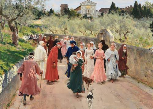 Beatriz se convirtió en su inspiración eterna.
La idealizó, y gracias a ese amor la convirtió en su musa.
A veces salía a la calle solo para verla pasar, se conformaba con verla: verla sonreír, verla caminar por las calles, verla feliz. Eso le bastaba y le servía de inspiración.