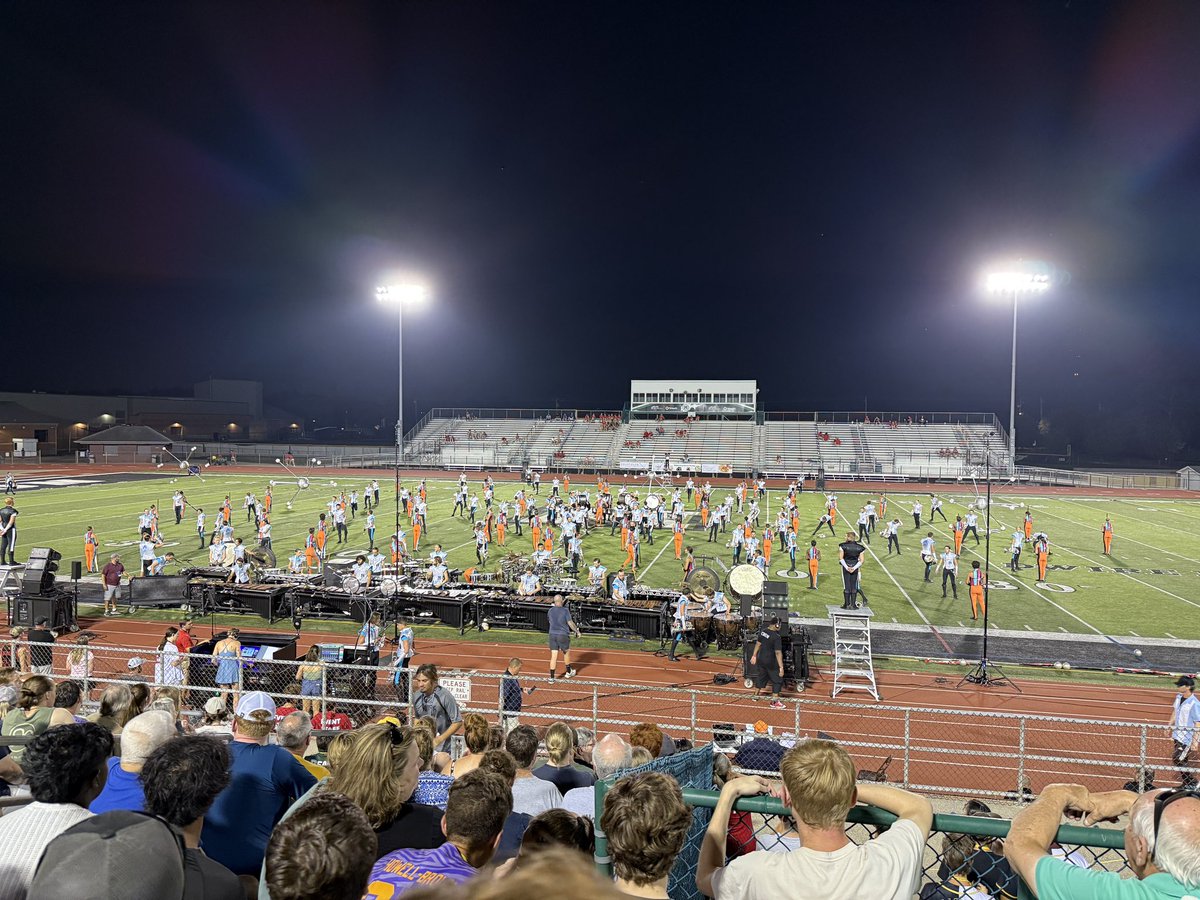 We took 50 kiddos from EB to drum corps tonight! 

They were engaged &amp; enthusiastic. We sat “in the circle” of a brass warmup and had great seats on the 40! 

We were clapping, screaming, crying. We’re inspired to step up our own quality tomorrow! 

#EBMB2025 #EBBWithPride