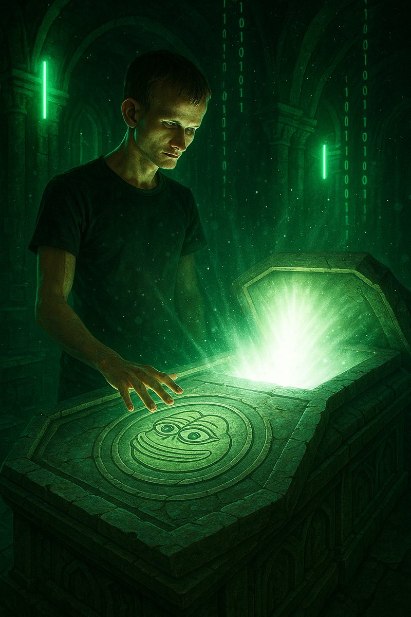 EnterprisePepe's tweet image. Day 32 tagging @VitalikButerin until he makes The Enterprise PepeCoin Alliance a reality.