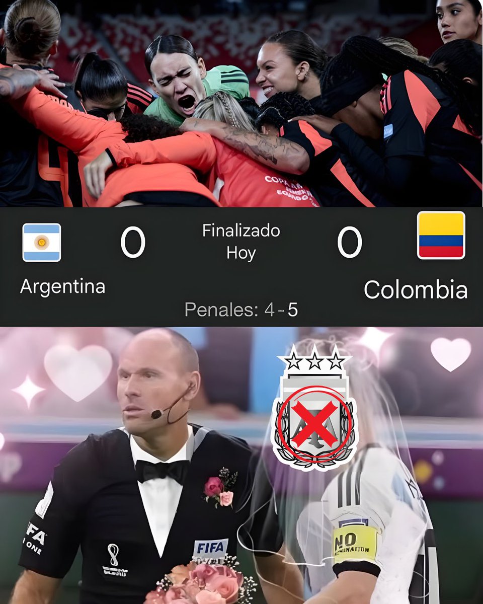 🇦🇷 Sin ayudas… ¡no hay fiesta para Argentina! ❌
Intentaron lo de siempre, pero esta vez no pudieron 😬
💥 Un penal clarísimo no pitado, pero Colombia fue muy superior futbolísticamente 👑
A la final por penales… ¡y con autoridad! 🇨🇴🔥
