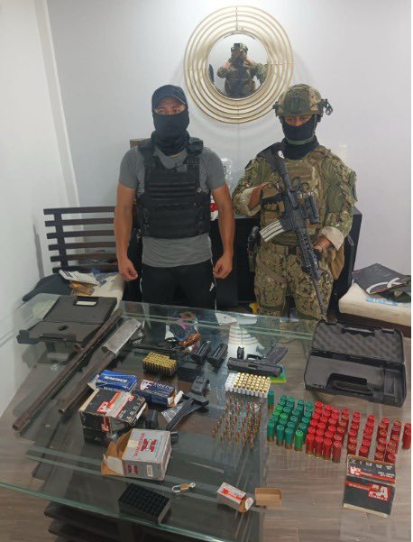 armada_ecuador's tweet image. #Guayas || El Bloque de Seguridad a través de la Armada del Ecuador y en cumplimiento a las operaciones militares de ámbito interno, ejecutaron operaciones de control de armas, municiones y explosivos, además operaciones de apoyo a otras instituciones del estado en el sector…