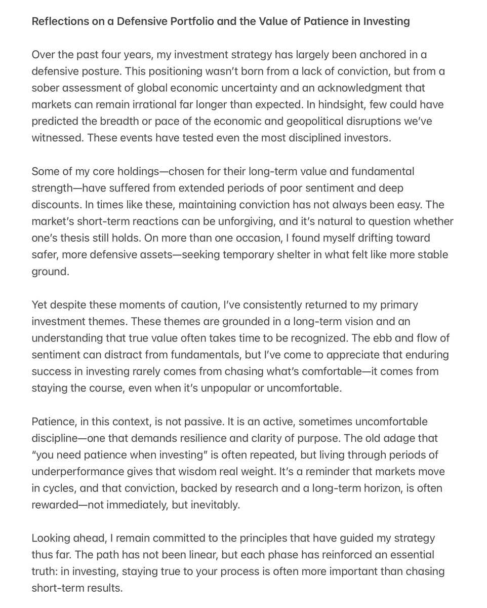A reflection on my investing journey over the past 4 years:🧵👇
