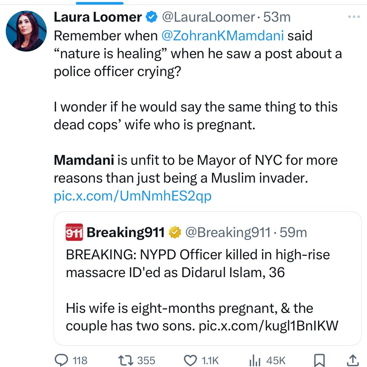 These two accounts have posted over 20 times today about Mamdani.