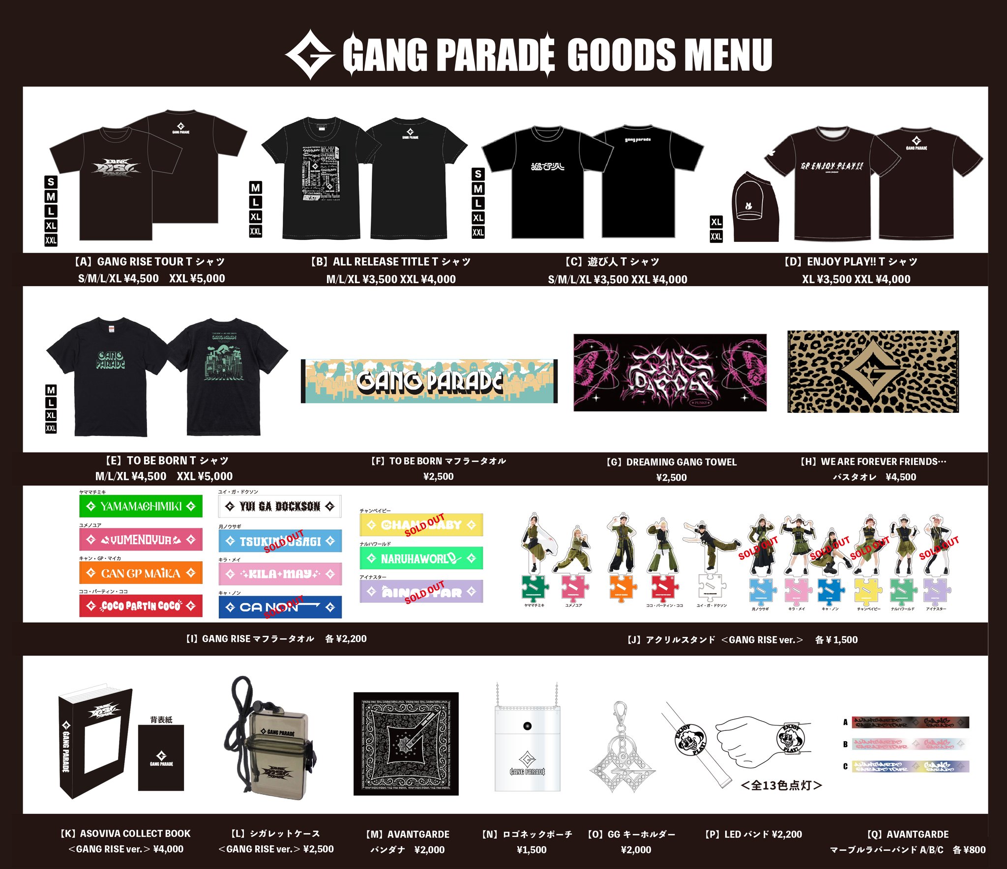 GANG PARADE　ギャンパレちゃん　シール　コンプリートセット GANG PARADE official on X: 