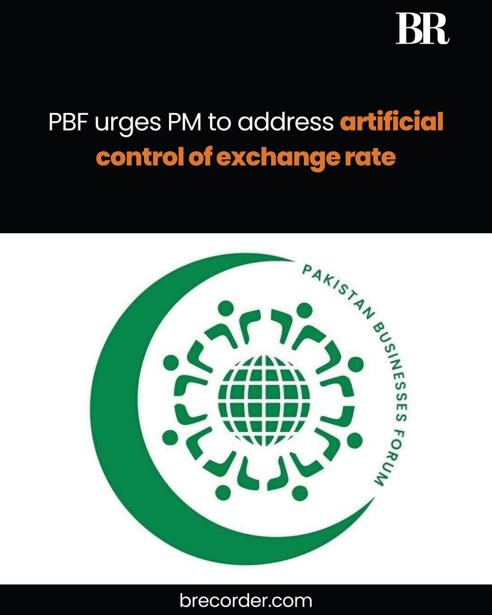 The Pakistan Business Forum (PBF) has strongly urged the Prime Minister Shehbaz Sharif to address the artificial control of the exchange rate, asserting that the current dollar rate is being kept artificially high. Economic indicators suggested that the fair value of the dollar