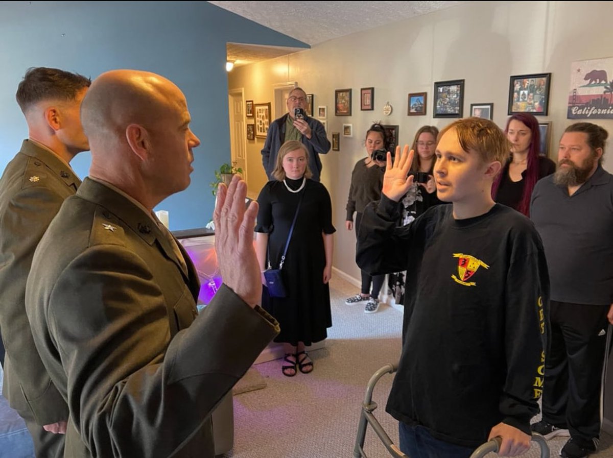 Marine Corps designates a terminally ill teenager as an Honorary Marine