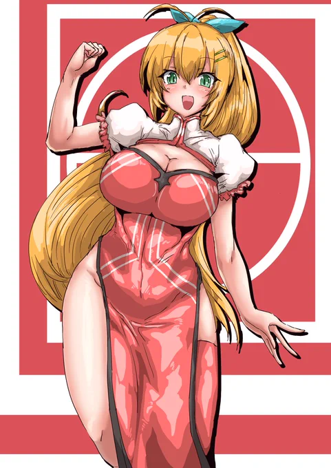 今日の日課はチャイナドレス弦巻マキさんです