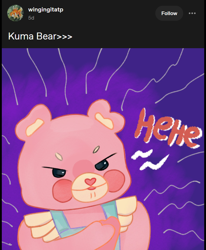 Omg guys we just returned to Tumblr and we were greeted with such sweet fanart! Thanks for the lovely review as well wingingitatp❤️

#ComfortKuma #Heartstop_Tour #fanart #cute #Otome
