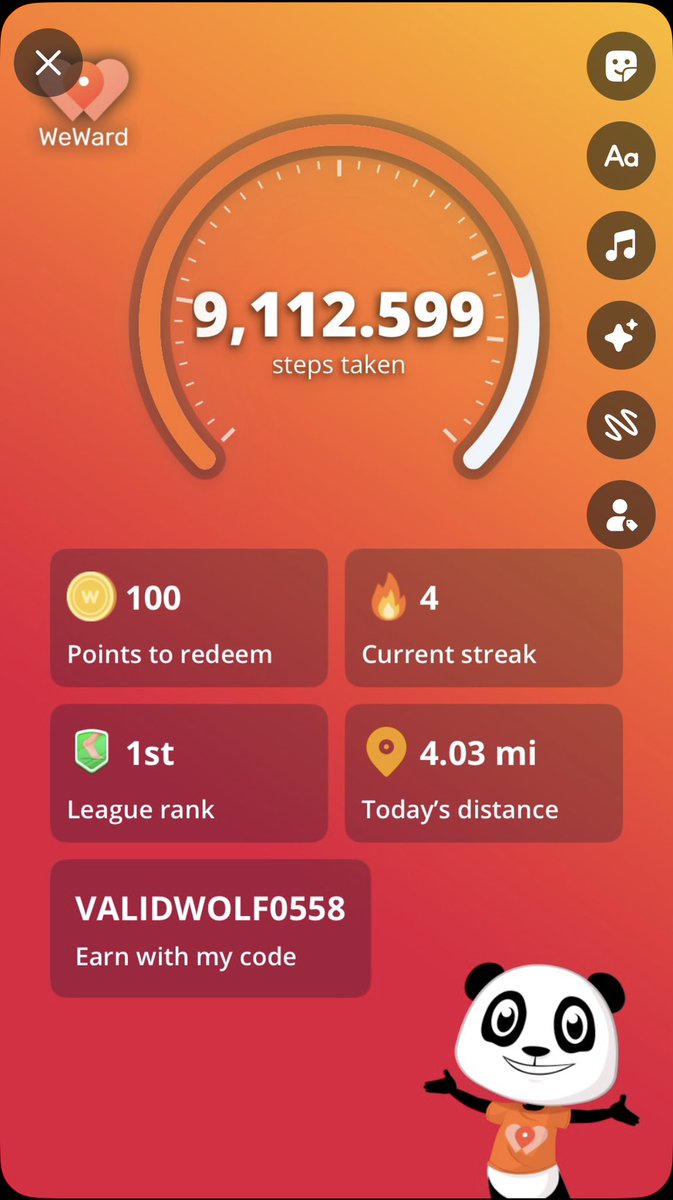 Get paid to walk! Join me on the WeWard app and start earning money by walking!

Use my referral code: ValidWolf0558 and we both get credit 😁