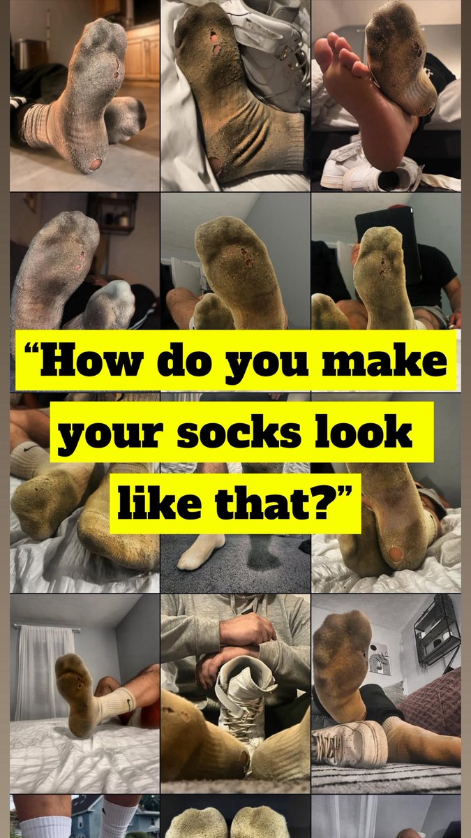 Curious about the legendary stench of my socks? 😎 It’s a lifestyle. I grab a pair of my years-old, never-washed socks—battle-hardened from months of wear—and slide ‘em into my rank, beat-up Air Force Ones at 8 AM. They stay on all day 18 hours straight, no breaks, no air, till