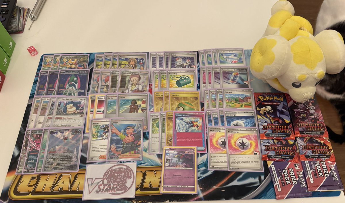 Top 8 at a challenge with Hop’s Zacian Iron Valiant, definitely a fun thing to mess around with while I’m waiting for Hilda to be legal. 

+8pts 

#bWup #fidub