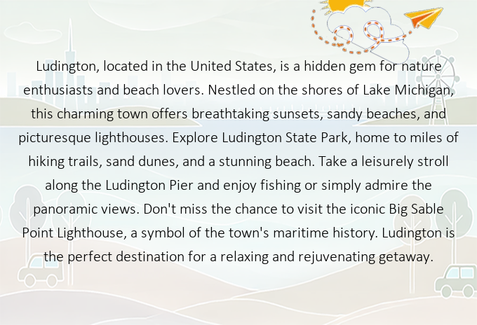 EclecticFlights's tweet image. Discover the Paradise of Ludington, United States: Your Next Unforgettable Getaway Awaits! Ready to explore? Find cheap flights there now! ✈️ fly.eclectic.flights/flights/flight… #Ludington #United_States #FlyEclectic #TravelWithUs #NewAdventures