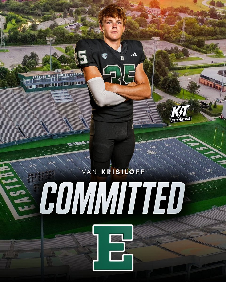 Top 2026 HS Kicker <a href="/VanKrisiloff/">Van Krisiloff</a> has COMMITTED to <a href="/EMUFB/">Eastern Michigan Football</a> ✅
