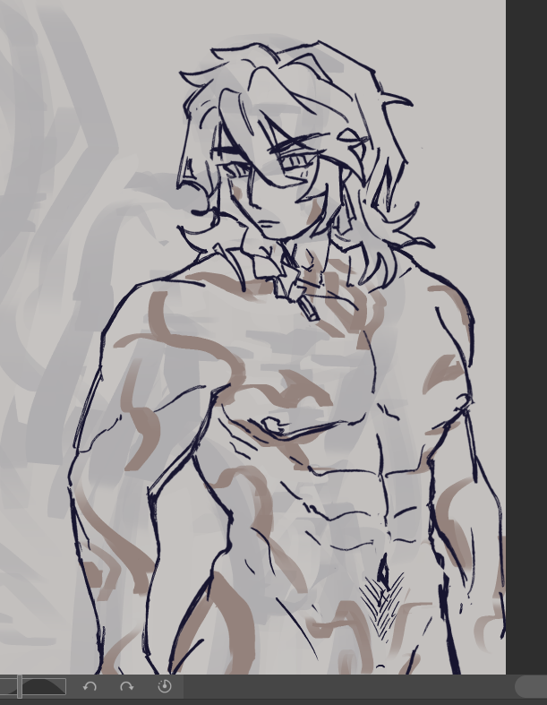 CroChoukuro's tweet image. shoutout to mydei for forcing me to look at muscular naked men