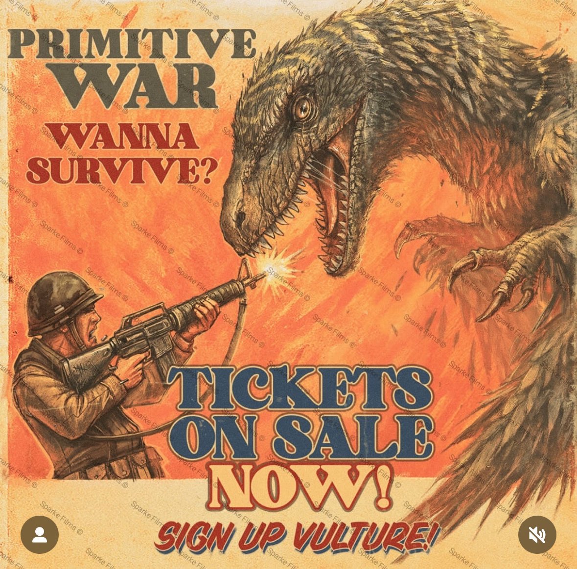 SwrveYT's tweet image. ⚠️ A new ‘PRIMITIVE WAR’ poster has released online ⚠️
The movie is set to release on August 21st in cinemas across the U.S 🇺🇸 and Australia 🇦🇺 with other markets soon to be confirmed 🌍 #PrimitiveWar 🦖