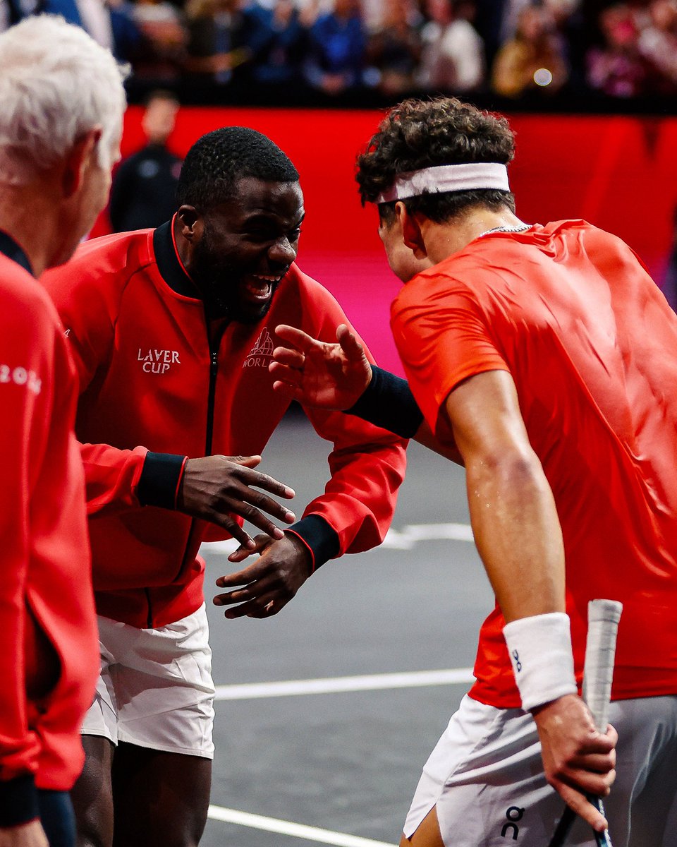 LaverCup's tweet image. Familiar doubles pairing in DC 👀
Ben Shelton and Frances Tiafoe have only linked up for doubles as Laver Cup Team World teammates in Berlin 2024 and Vancouver 2023.
#LaverCup | @mubadalacitidc