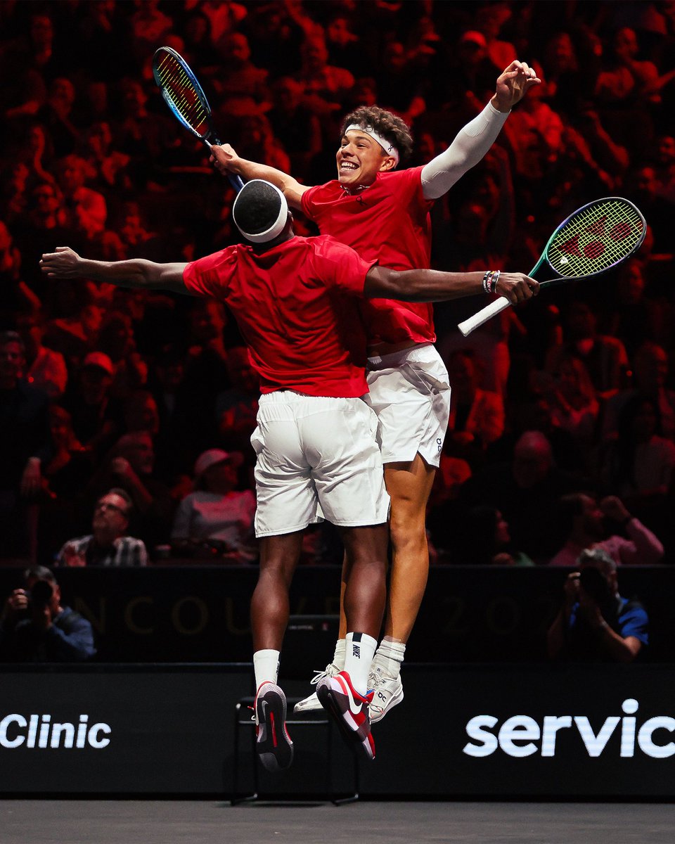 LaverCup's tweet image. Familiar doubles pairing in DC 👀
Ben Shelton and Frances Tiafoe have only linked up for doubles as Laver Cup Team World teammates in Berlin 2024 and Vancouver 2023.
#LaverCup | @mubadalacitidc