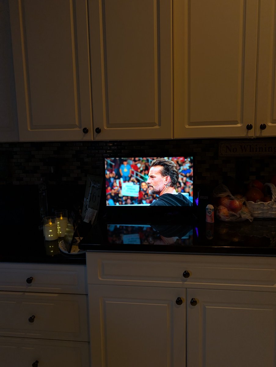I have it on every TV in the house so as I'm walking around (doing a million things at once per usual) I don't miss anything. Because God forbid I miss even a second of this man. 

I know, I'm psychotic, I don't care. 

#WWERaw