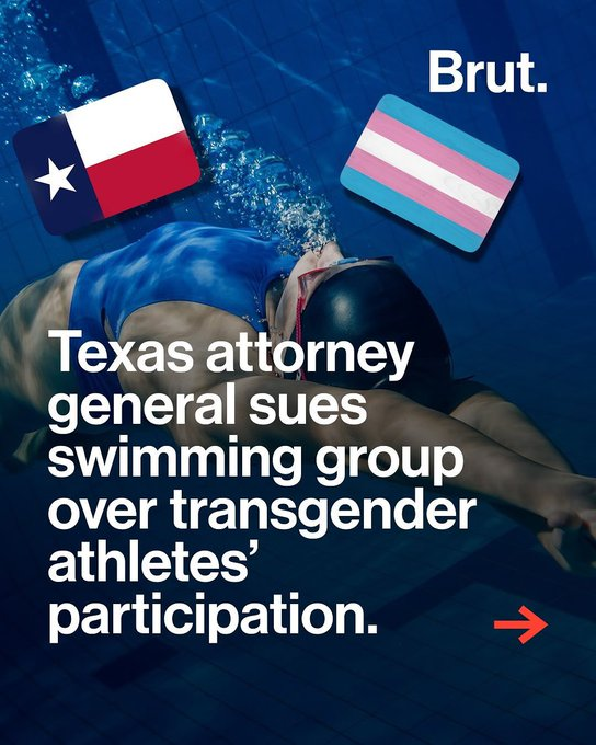 WallStreetMav's tweet image. Texas Attorney General Ken Paxton has filed a lawsuit against U.S. Masters Swimming (USMS) for allowing two transgender women to compete in a women’s event at a meet in San Antonio.