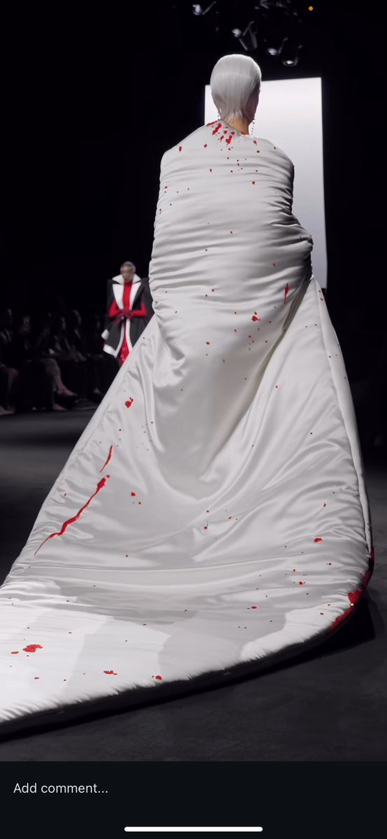 Sorry not furry art or porn or furry porn but I need other people to see this Robert Wun look that opened his latest couture show… this is me that is literally me