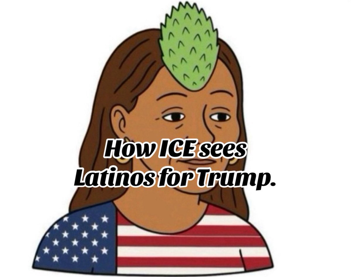 elchicanomarine's tweet image. Latinos for Trump really think ICE is gonna stop mid-raid like,
“Oh wait, not you, you’ve got the hat. You’re one of the good ones.”
Keep licking those boots malinches…
Maybe they’ll deport your dumb ass last.