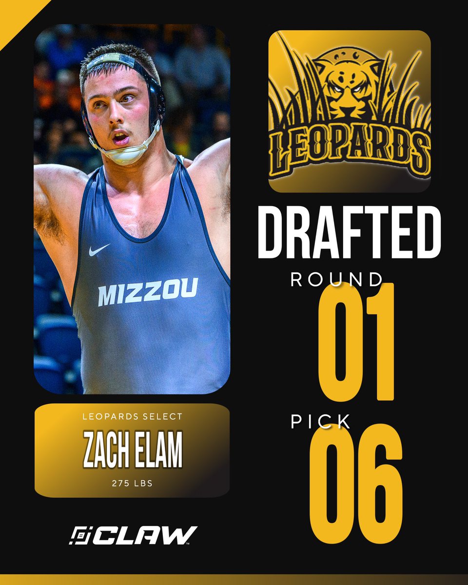CLAW Wrestling (@claw_wrestling) on Twitter photo With the 6th overall pick in the 2025 CLAW Draft, the Leopards select… Zach Elam! 🐆
Congratulations <a href="/ELAMinator88/">Zach Elam</a>!
#HistoryBegins #ClawDraft #Clawstyle #Wrestling With the 6th overall pick in the 2025 CLAW Draft, the Leopards select… Zach Elam! 🐆
Congratulations <a href="/ELAMinator88/">Zach Elam</a>!
#HistoryBegins #ClawDraft #Clawstyle #Wrestling