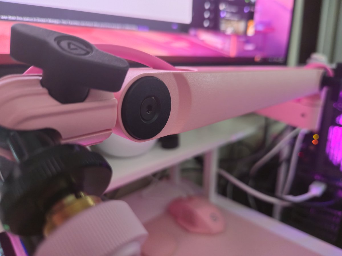 thundabunnies's tweet image. Is my setup pink enough? Not sure. π
Love the new @elgato Petal Pink mic arm! It's honestly perfect!
Not sponsored btw π