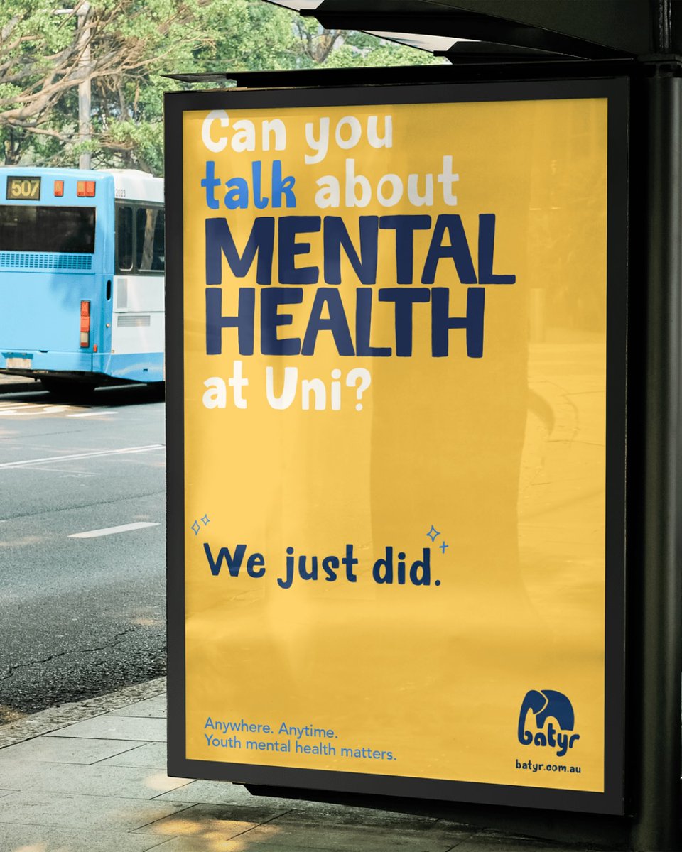 You might’ve seen us around lately at a bus stop or just out in the wild 🐘💙

We’re showing up in new ways to remind young people they’re not alone &amp; that talking about mental health doesn’t have to feel so heavy.

Spotted us out &amp; about? Tag us - we'd love to see it! 🙌