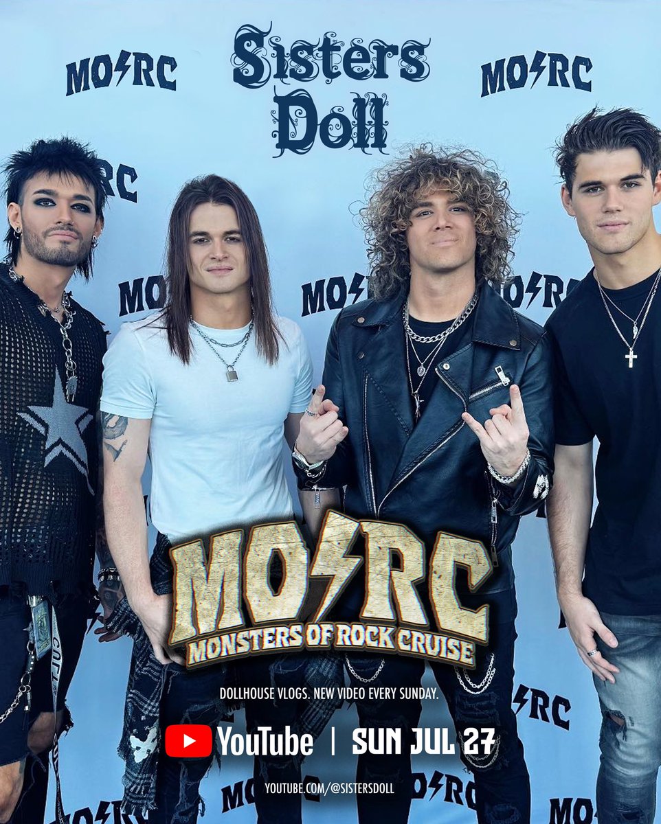 Sisters Doll (@sistersdoll) on Twitter photo This Sunday’s vlog kicks off our wild ride on the <a href="/MonstersCruise/">monstersofrockcruise</a>! 🇺🇸
We’re taking you behind the scenes of our USA tour in the next 5 vlogs.
🔔 Subscribe to our YouTube so you don’t miss it 👉 youtube.com/@sistersdoll?s…
#morc #monstersofrockcruise #rockcruise #tourlife #bandvlog This Sunday’s vlog kicks off our wild ride on the <a href="/MonstersCruise/">monstersofrockcruise</a>! 🇺🇸
We’re taking you behind the scenes of our USA tour in the next 5 vlogs.
🔔 Subscribe to our YouTube so you don’t miss it 👉 youtube.com/@sistersdoll?s…
#morc #monstersofrockcruise #rockcruise #tourlife #bandvlog