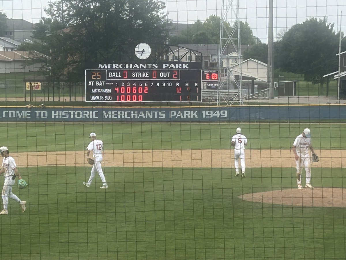 Coach Alden (@alden_jerry) on Twitter photo Hell of a way to open up your first ever state baseball tournament <a href="/EastBucBaseball/">East Buchanan Buccaneers Baseball</a> . Buccaneers knock off #2 seed and defending state champs Lynville Sully 12-1 in 6 innings. On to Wednesday Hell of a way to open up your first ever state baseball tournament <a href="/EastBucBaseball/">East Buchanan Buccaneers Baseball</a> . Buccaneers knock off #2 seed and defending state champs Lynville Sully 12-1 in 6 innings. On to Wednesday