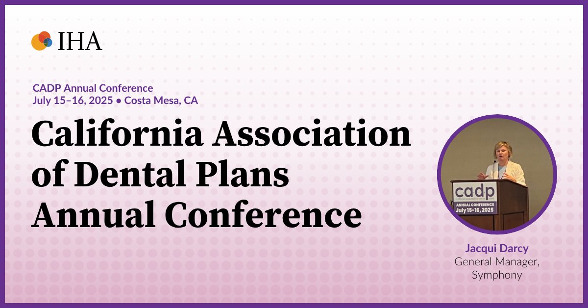 It’s a wrap on the California Association of Dental Plans Annual Conference! Thank you to everyone who joined our presentation on the Symphony Provider Directory. We’re excited about the potential impact for dental plans and look forward to continuing the conversation!